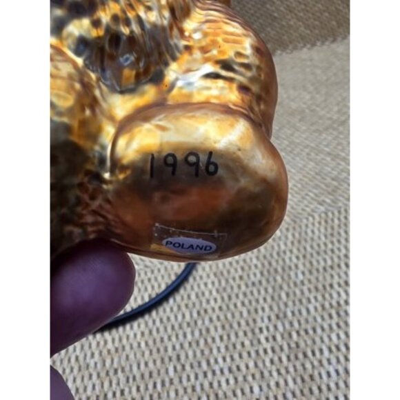 Potpourri Designs Blown Glass Ornament Chubby Happy Dancing Teddy Bear Poland 96 - Picture 6 of 7